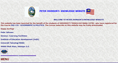 Desktop Screenshot of peterdjohnson.net