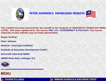 Tablet Screenshot of peterdjohnson.net